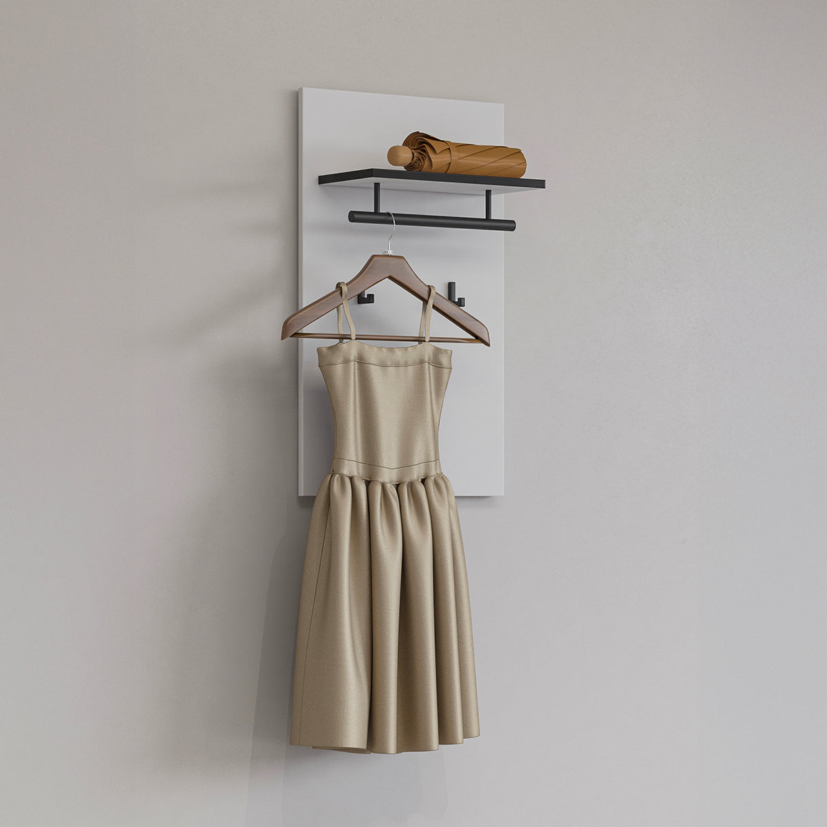 Porte-manteau mural 2 pantères Lilia Blanc - vue 2