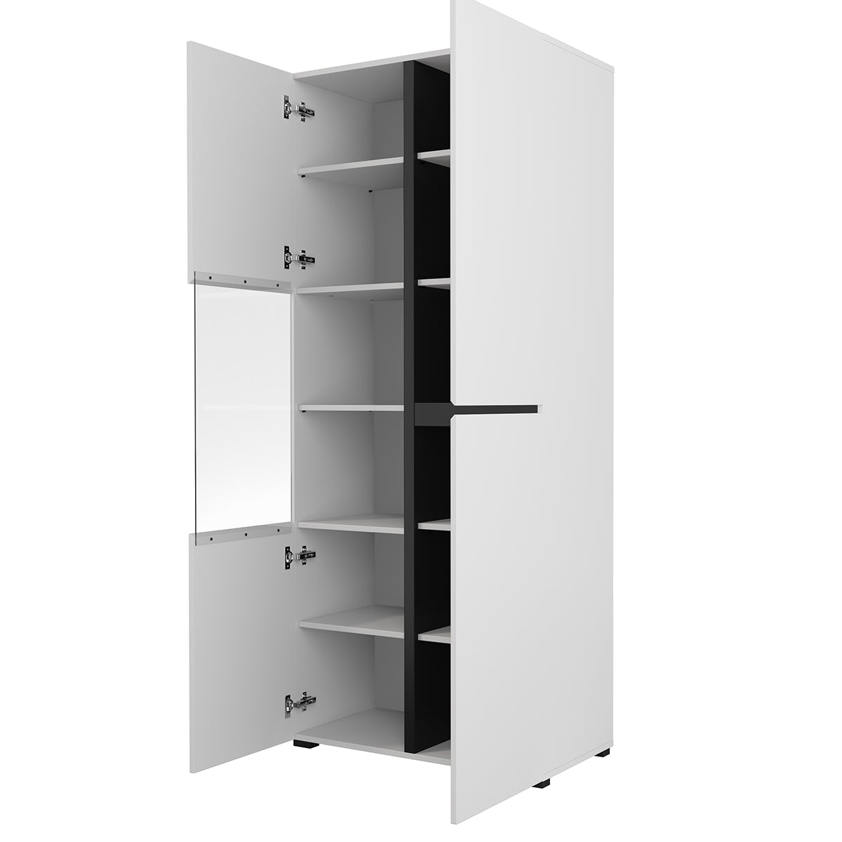Vaisselier 2 portes Lilia Blanc - vue 3