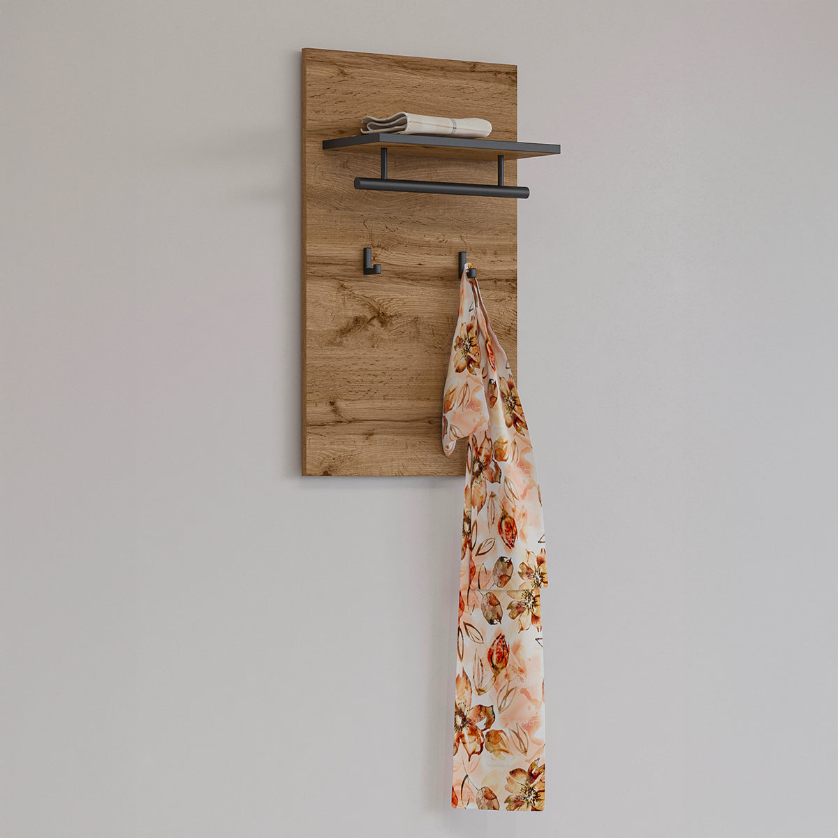 Porte-manteau mural 2 pantères Lilia Bois - vue 2