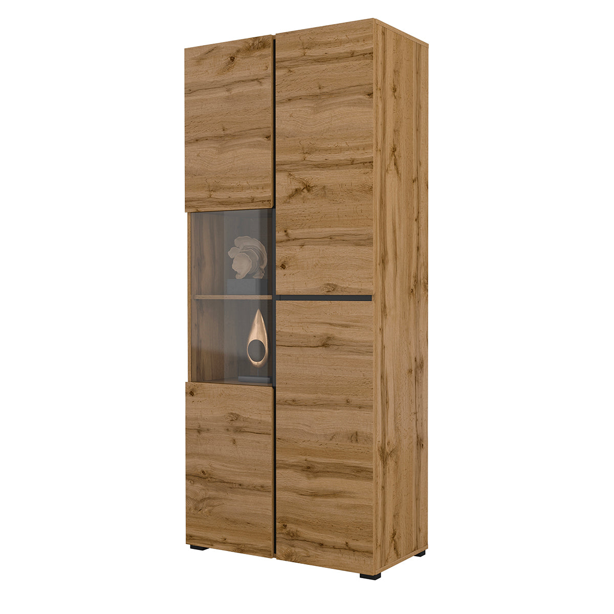 Vaisselier 2 portes Lilia Bois - vue 4