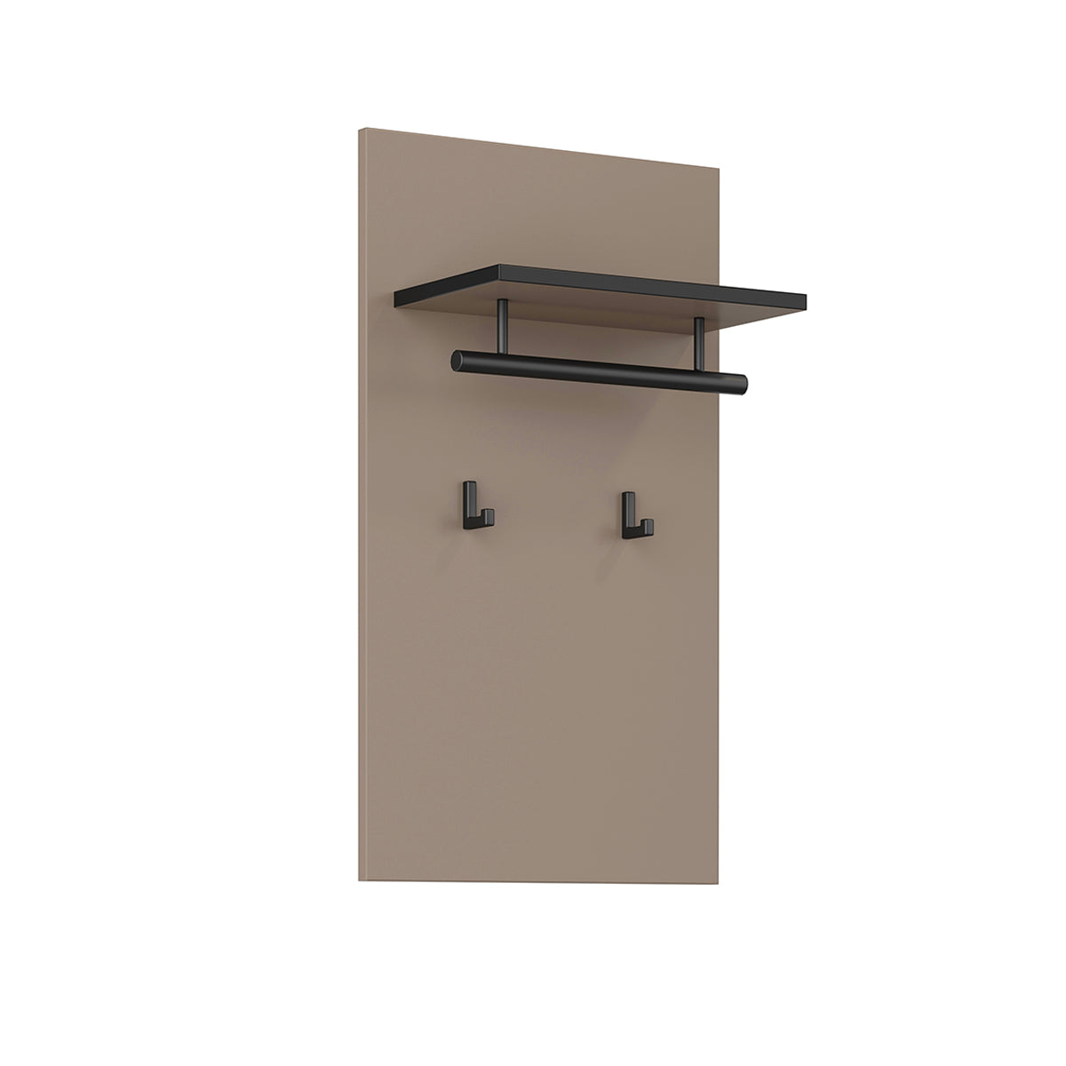 Porte-manteau mural 2 pantères Lilia Taupe