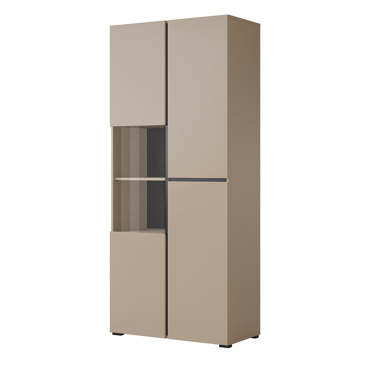 Vaisselier 2 portes Lilia Taupe