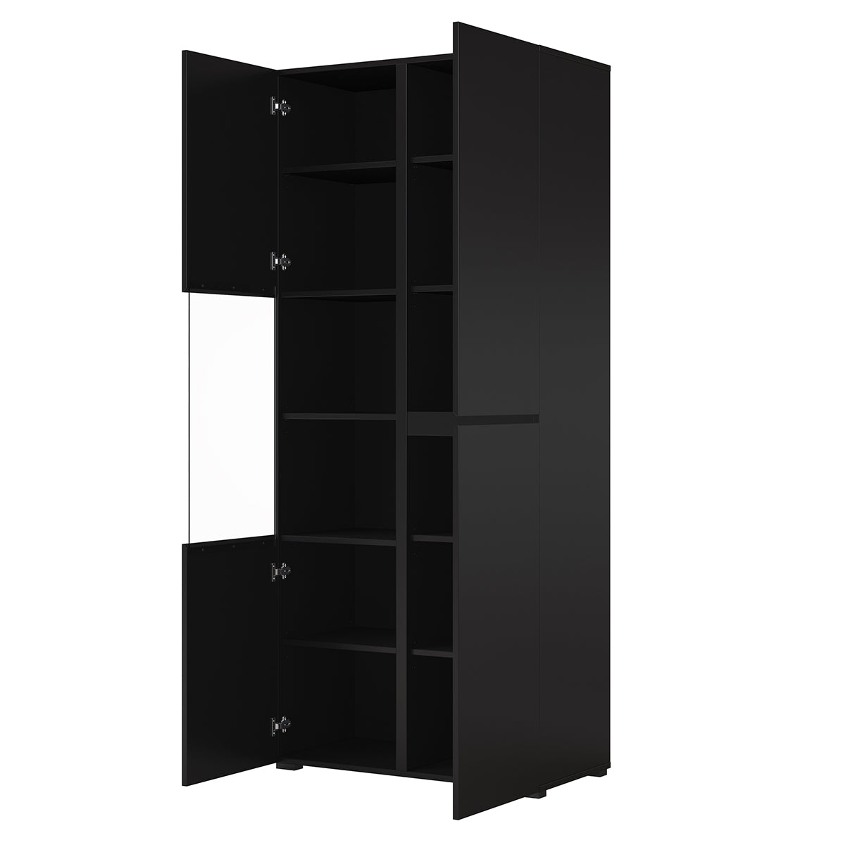 Vaisselier 2 portes Lilia Noir - vue 3