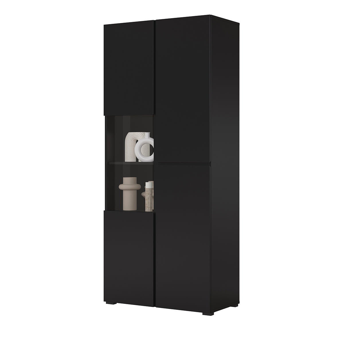 Vaisselier 2 portes Lilia Noir - vue 5