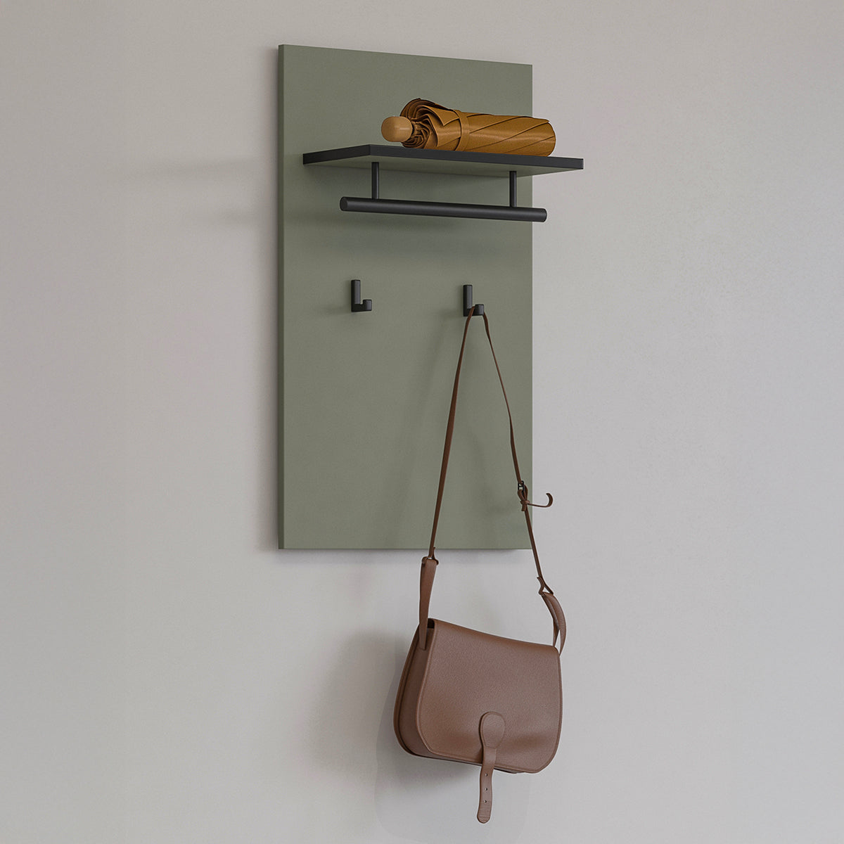 Porte-manteau mural 2 pantères Lilia Vert - vue 2