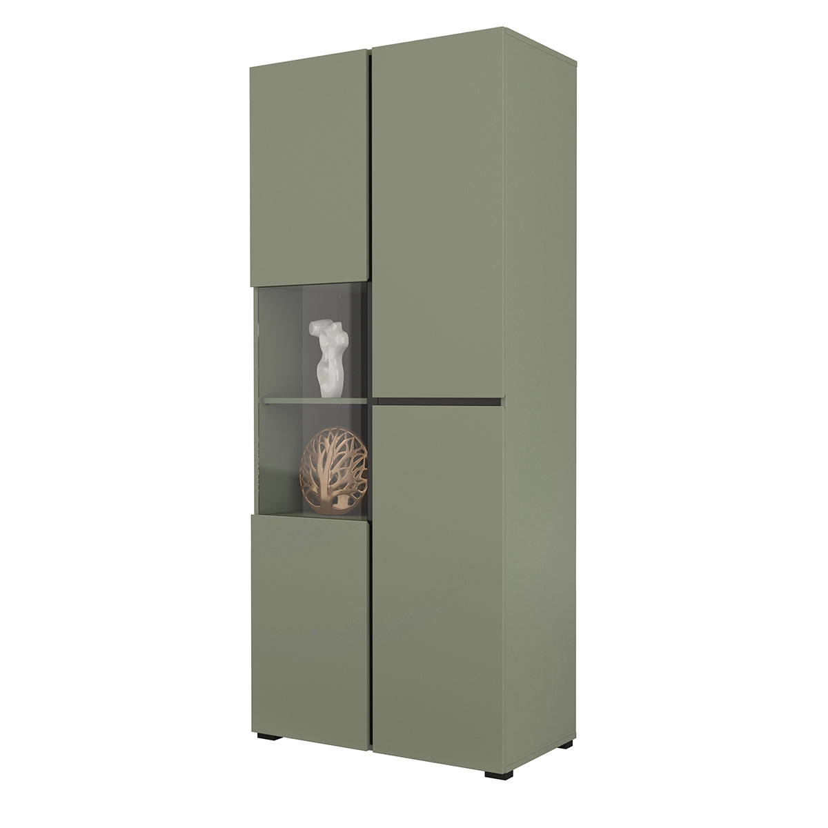 Vaisselier 2 portes Lilia Vert - vue 4