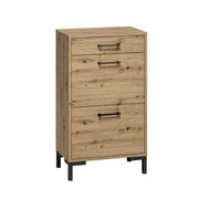 Meuble à chaussures 2 portes vérin 1 tiroir Liora Bois