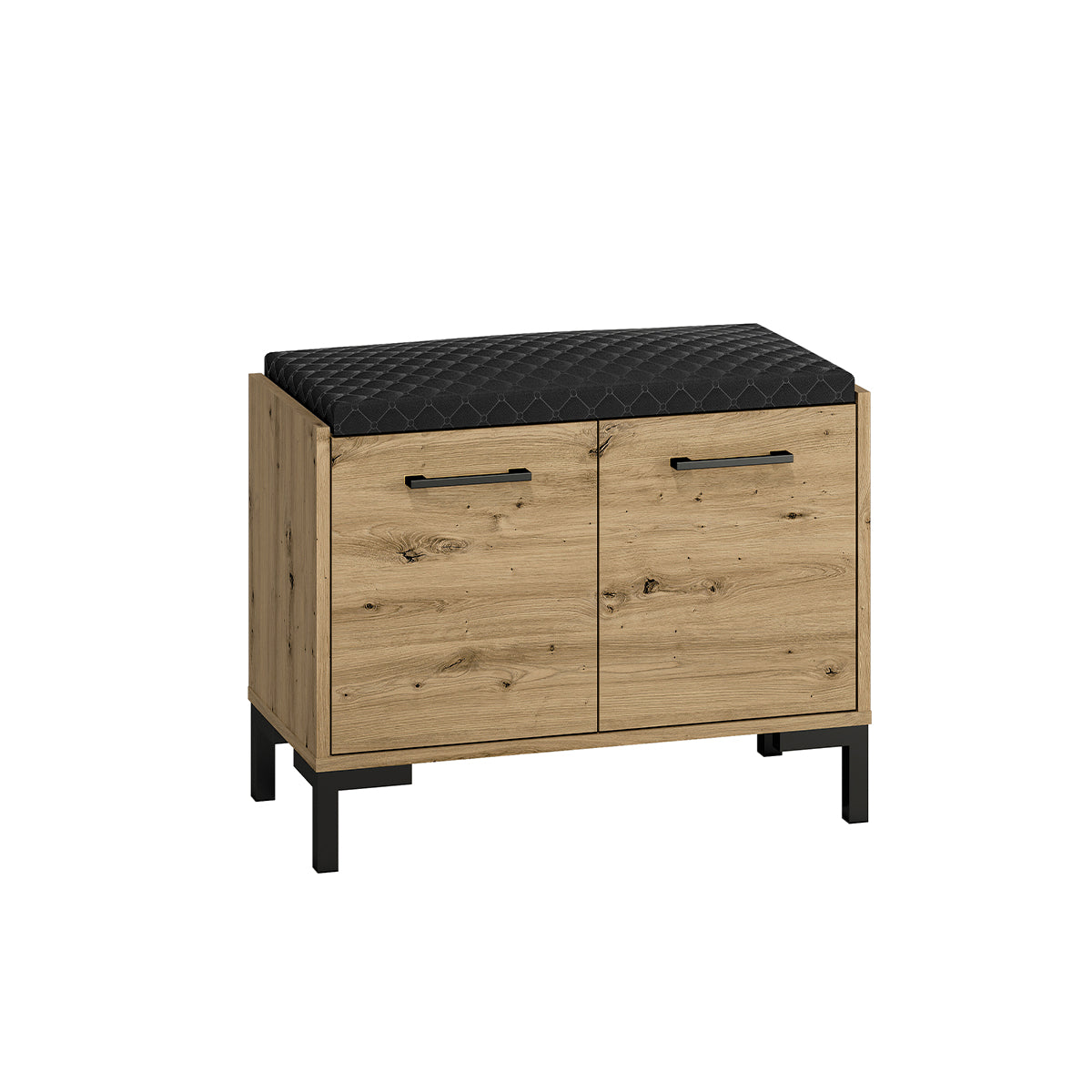 Banc meuble à chaussures 2 portes Liora Bois