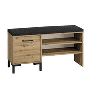 Banc meuble à chaussures 1 porte Liora Bois