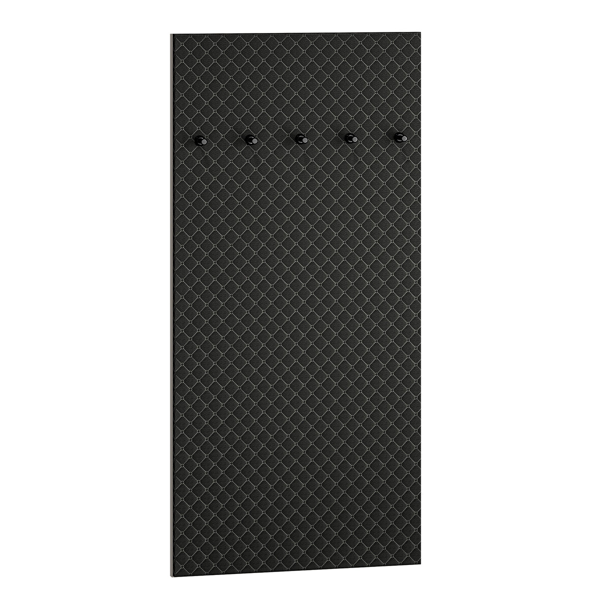 Porte-manteau mural 5 patères Liora Noir