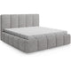 Lit 140x200 sommier inclus Klaus Bouclé Gris