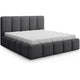 Lit coffre 160x200 sommier inclus Klaus Gris