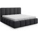 Lit coffre 160x200 sommier inclus Klaus Gris Foncé