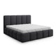 Lit coffre 160x200 sommier inclus Klaus Gris Foncé