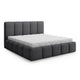 Lit coffre 180x200 sommier inclus Klaus Gris
