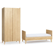 Lit évolutif 70x140 et armoire 2 portes Vox Muve Bois
