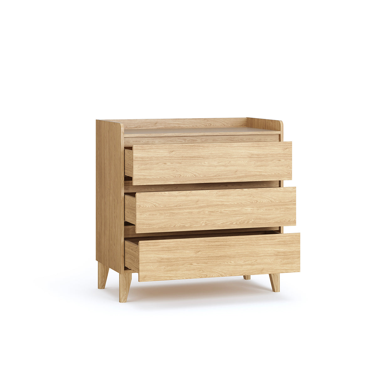 Lit évolutif 70x140 et commode 3 tiroirs Vox Muve Bois - vue 6