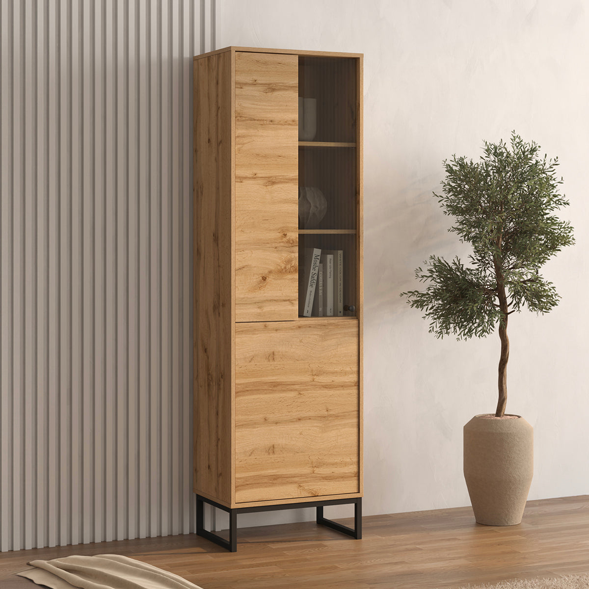 Vaisselier 2 portes Loa Bois - vue 2
