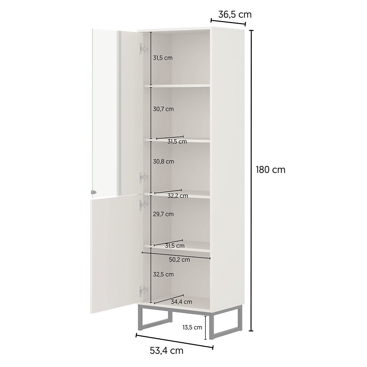 Vaisselier 2 portes Loa Bois - vue 7