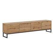 Meuble TV 4 portes 209 cm Loa Bois