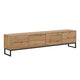 Meuble TV 4 portes 209 cm Loa Bois