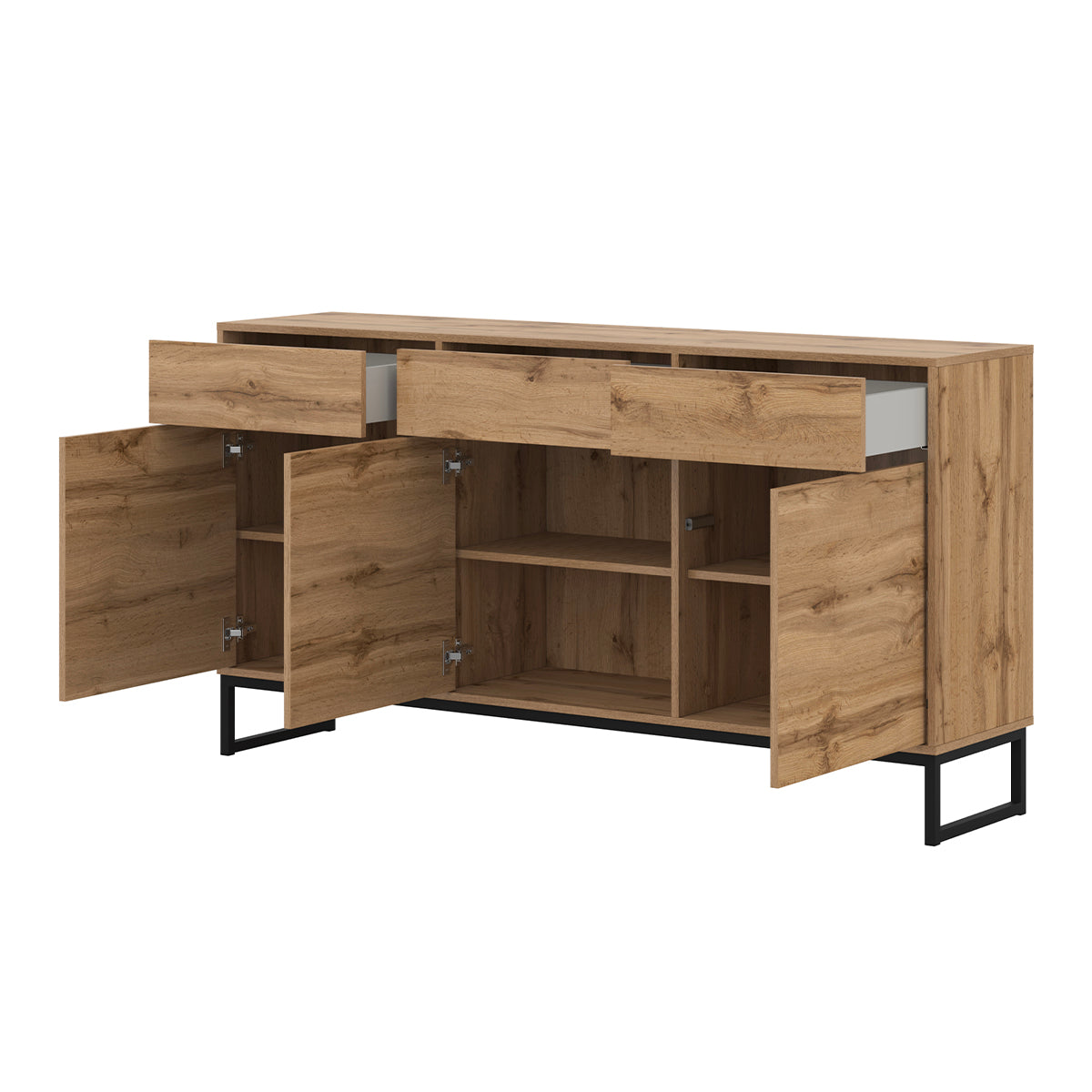 Buffet 3 portes 3 tiroirs Loa Bois - vue 4