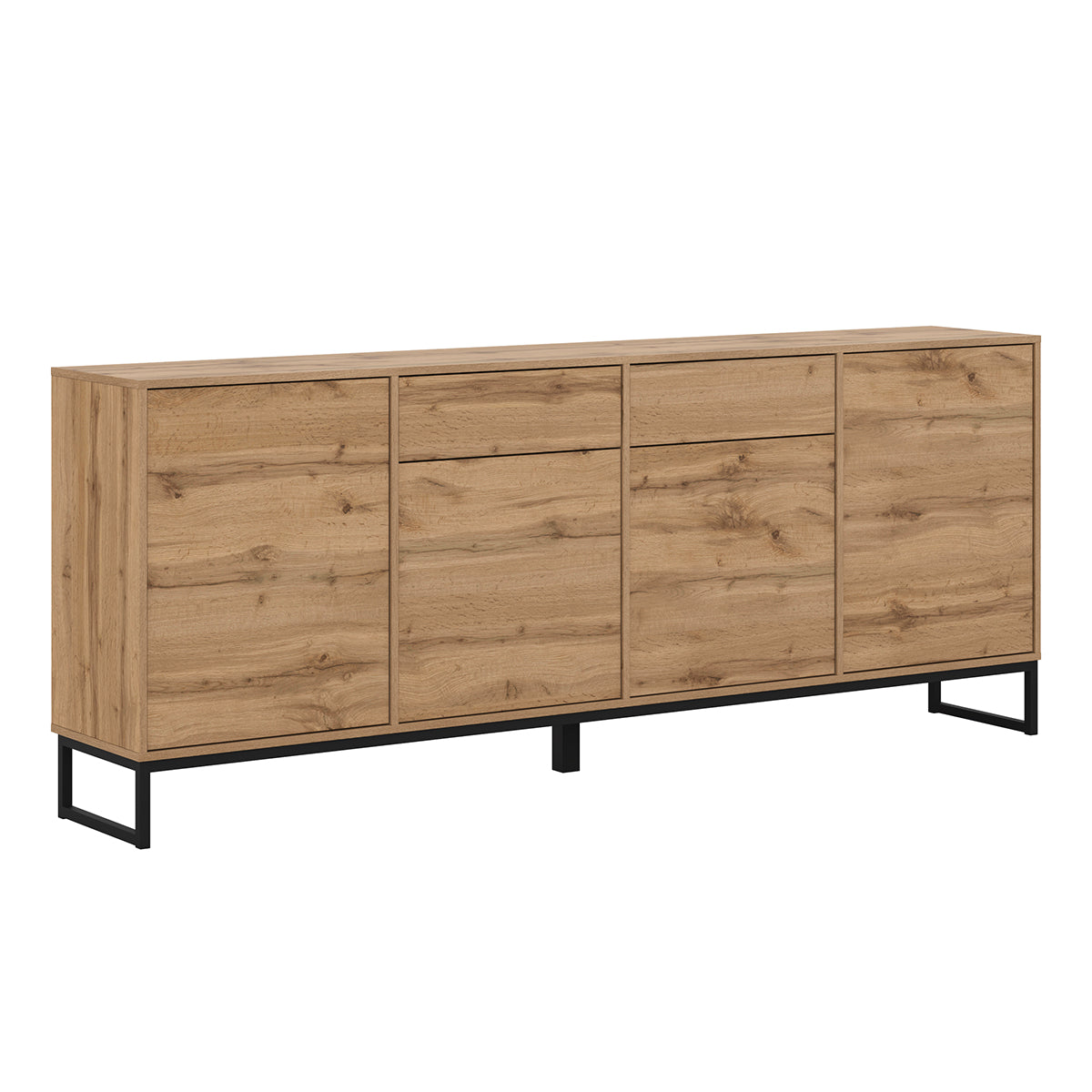 Buffet 4 portes 2 tiroirs Loa Bois