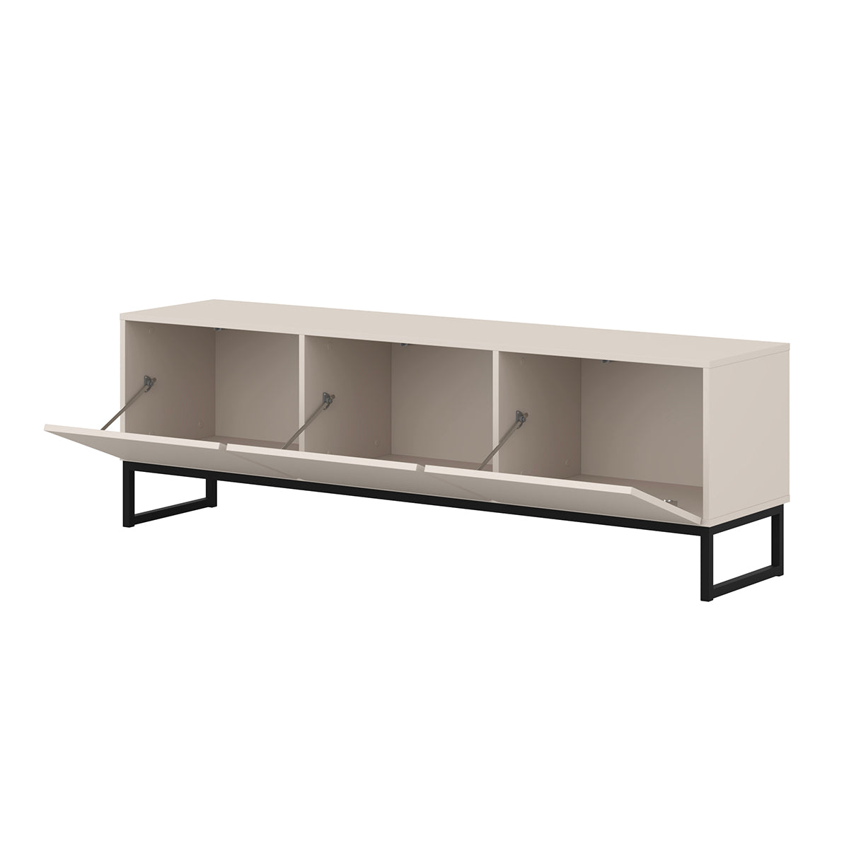 Meuble TV 3 portes 157 cm Loa Cachemire - vue 4