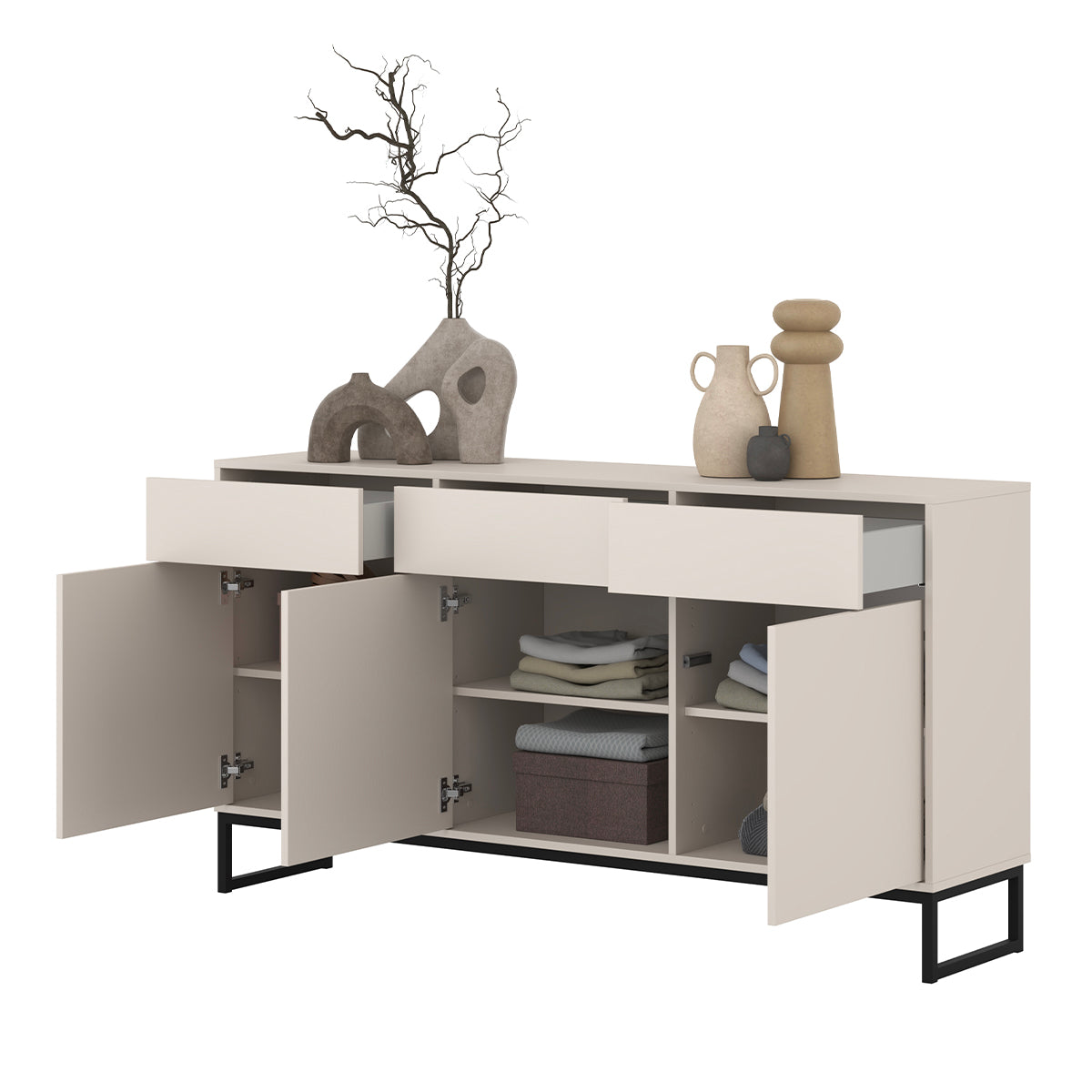 Buffet 3 portes 3 tiroirs Loa Cachemire - vue 5