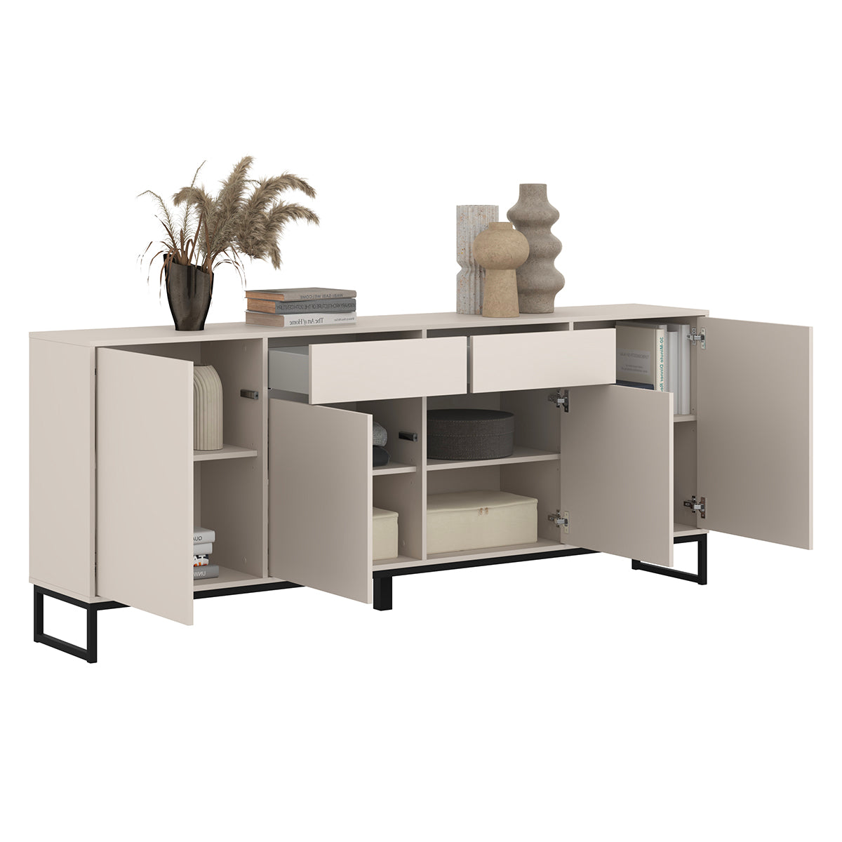 Buffet 4 portes 2 tiroirs Loa Cachemire - vue 5