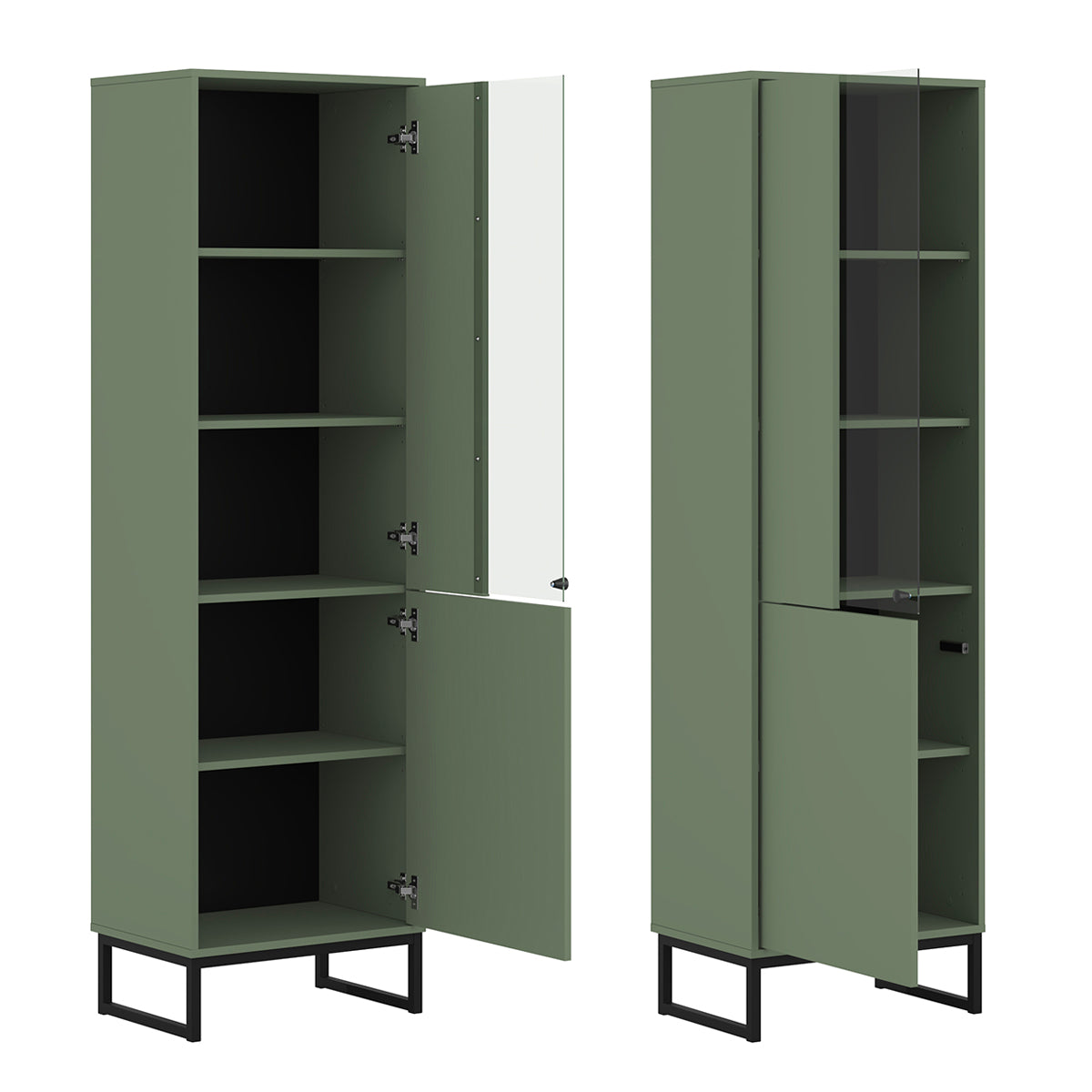 Vaisselier 2 portes Loa Vert - vue 4