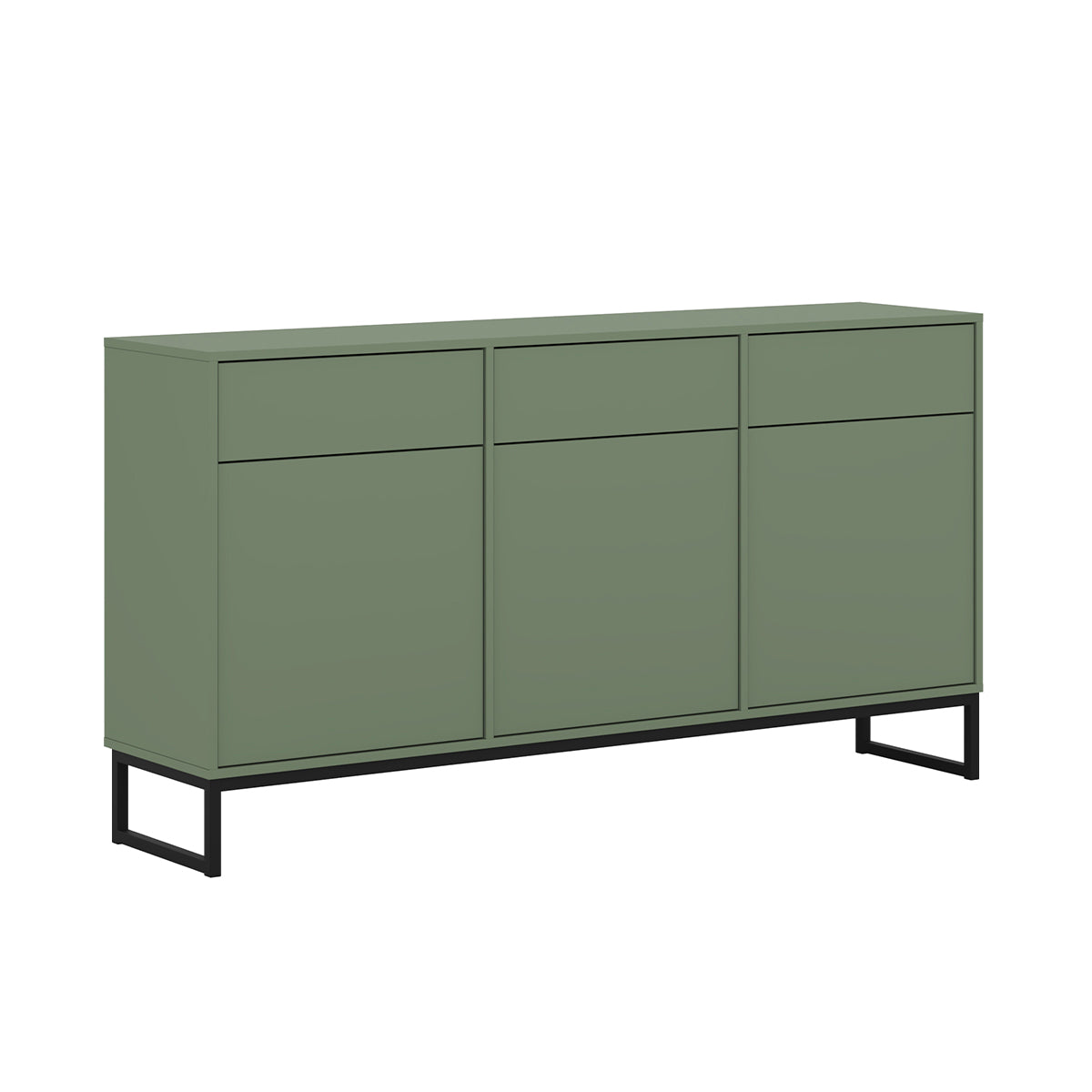 Buffet 3 portes 3 tiroirs Loa Vert