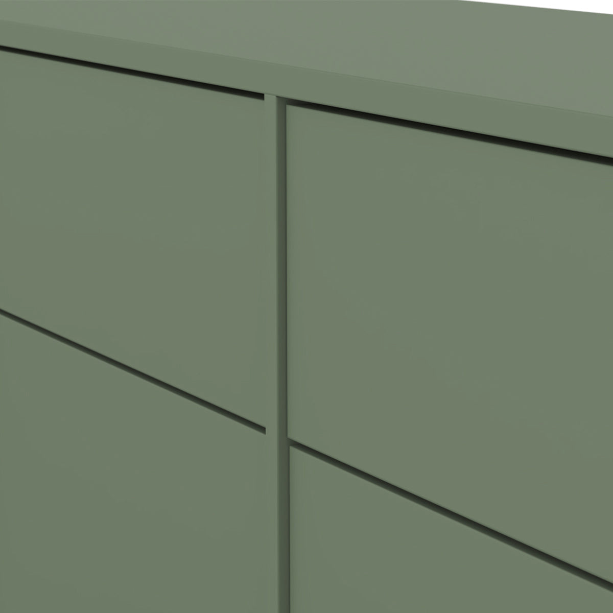 Buffet 4 portes 2 tiroirs Loa Vert - vue 6
