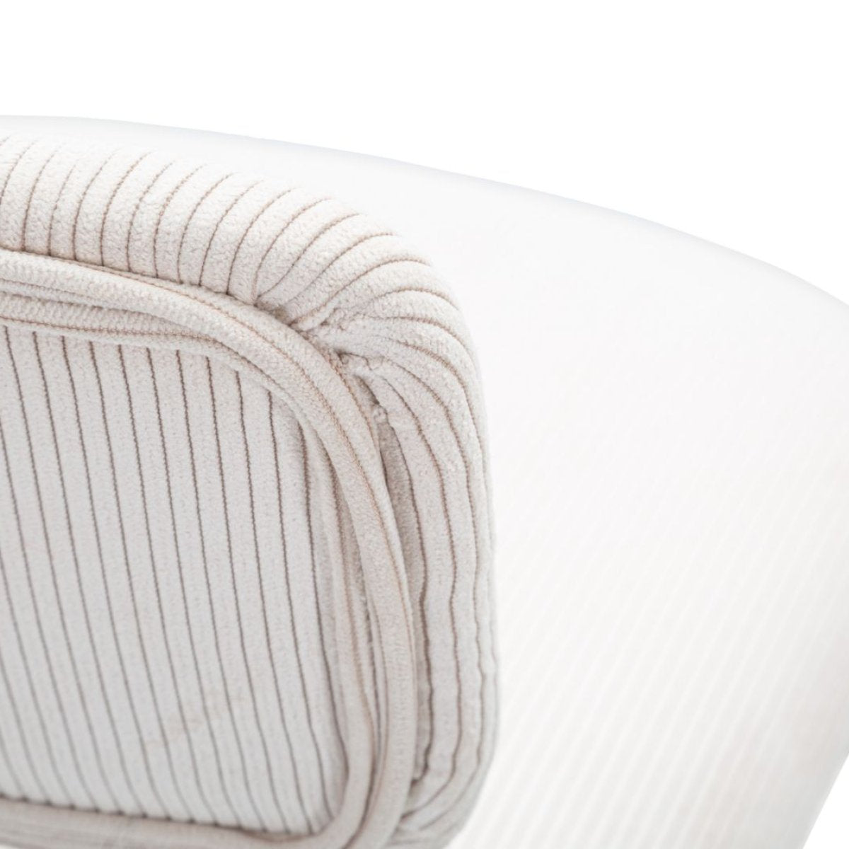 Lot de 2 tabourets de bar réglables de 61 à 83 cm Malorie Velours côtelé Blanc et Noir - vue 8