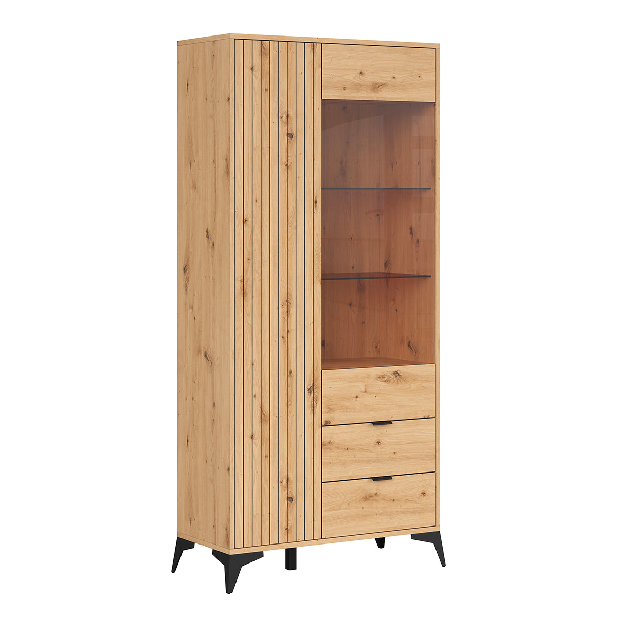 Vaisselier 2 portes 2 tiroirs Mao Bois