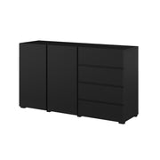 Buffet 2 portes 4 tiroirs Maxis Noir