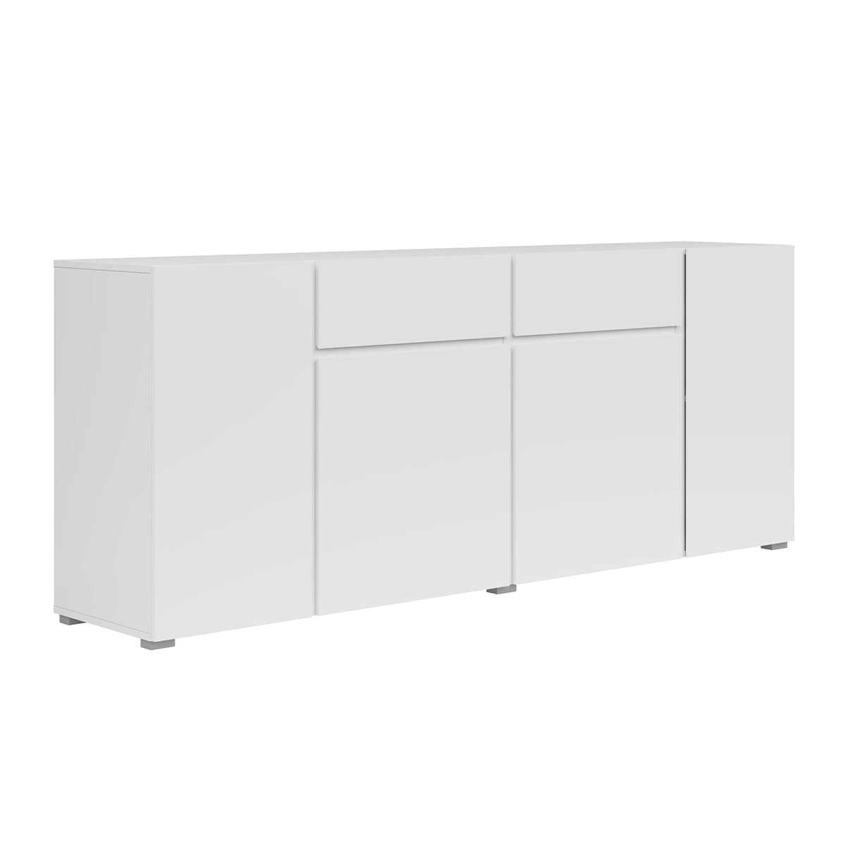 Buffet 4 portes 2 tiroirs Maxis Blanc