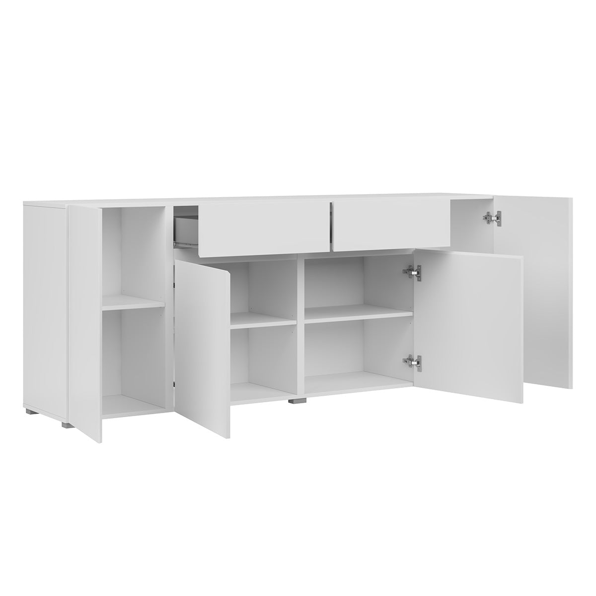 Buffet 4 portes 2 tiroirs Maxis Blanc - vue 5