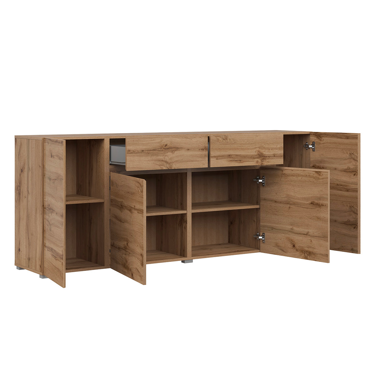 Buffet 4 portes 2 tiroirs Maxis Bois - vue 5