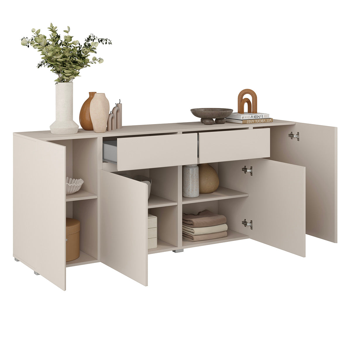 Buffet 4 portes 2 tiroirs Maxis Cachemire - vue 4
