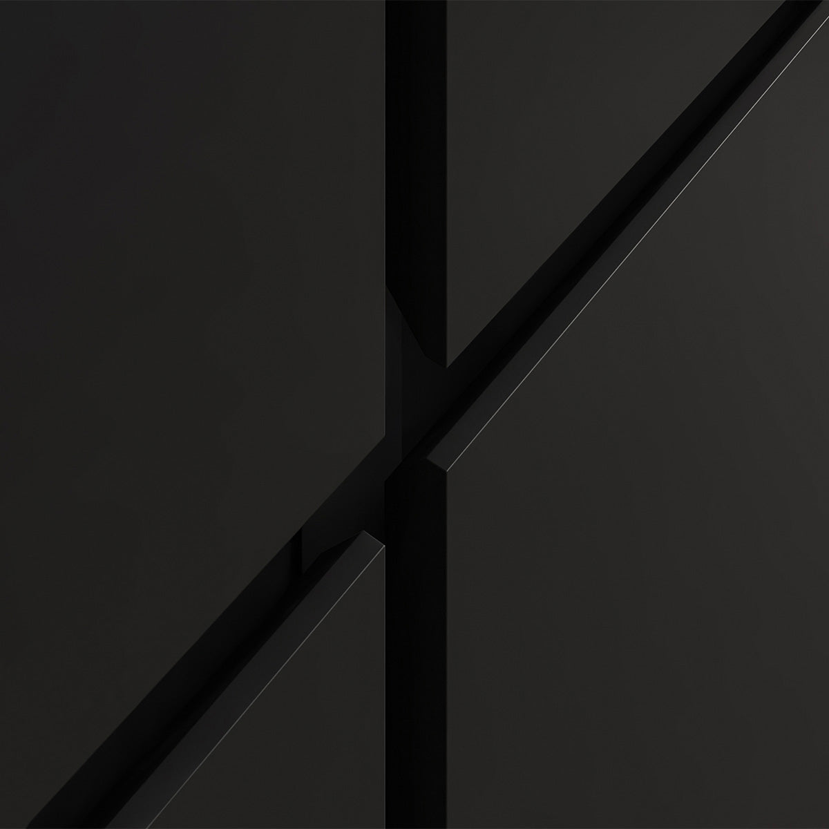 Buffet 4 portes 2 tiroirs Maxis Noir - vue 6