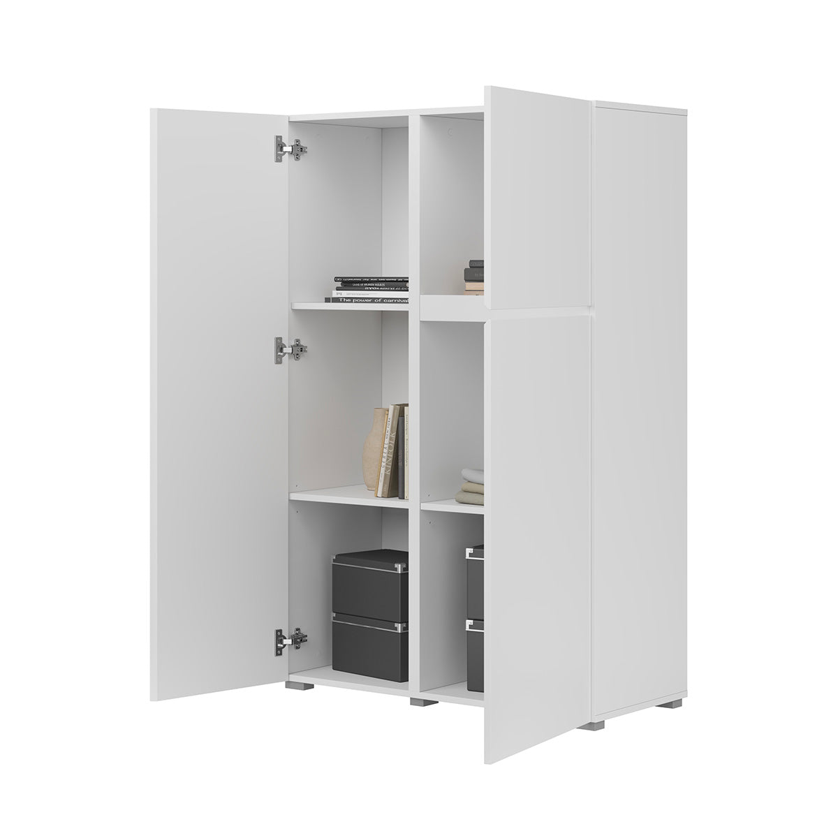 Buffet haut 3 portes Maxis Blanc - vue 4