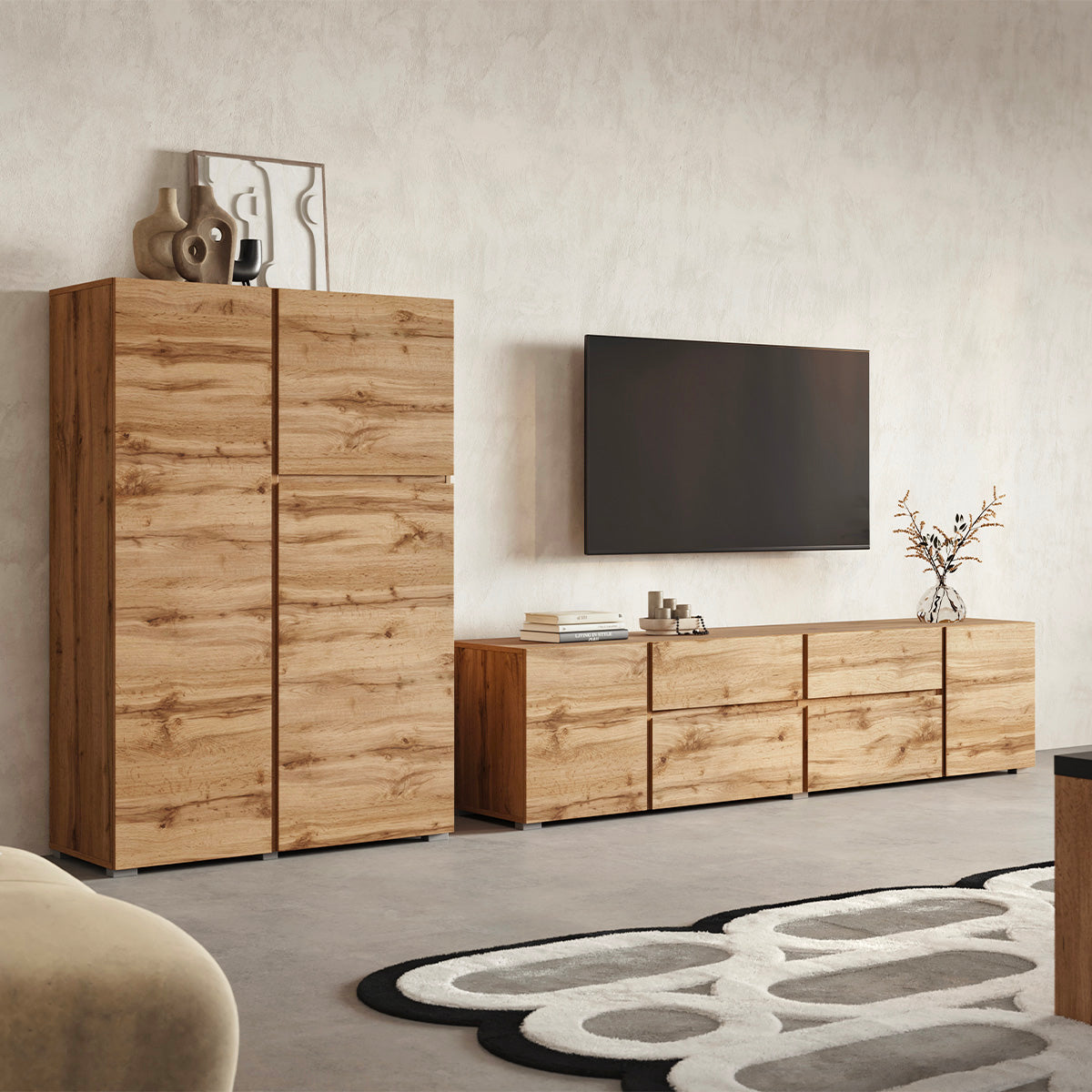 Buffet haut 3 portes Maxis Bois - vue 6