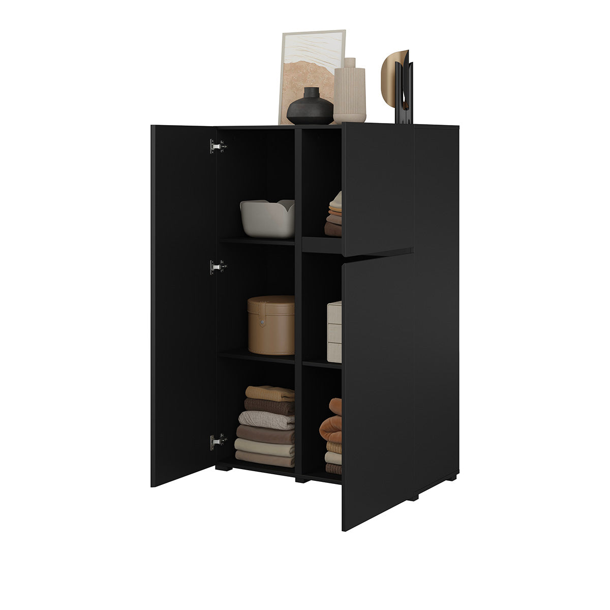Buffet haut 3 portes Maxis Noir - vue 4