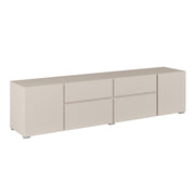Meuble TV 4 portes 2 tiroirs 195 cm Maxis Cachemire