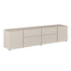 Meuble TV 4 portes 2 tiroirs 195 cm Maxis Cachemire