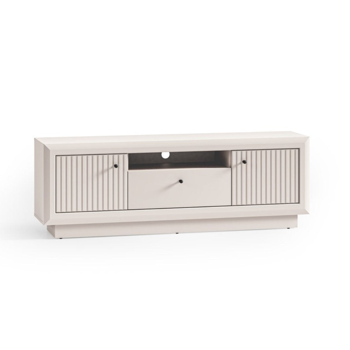 Meuble TV 2 portes 1 tiroir 160 cm Assia Cachemire