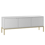 Meuble TV 3 portes 151 cm Daria Blanc