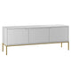 Meuble TV 3 portes 151 cm Daria Blanc
