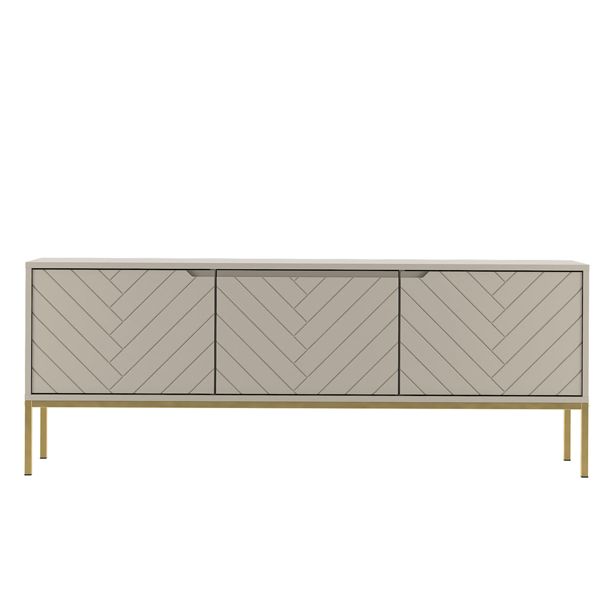 Meuble TV 3 portes 151 cm Daria Cachemire - vue 2